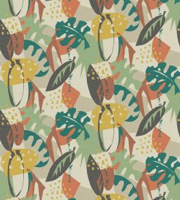 Zylina Wallpaper by Osborne & Little Terracotta/Teal