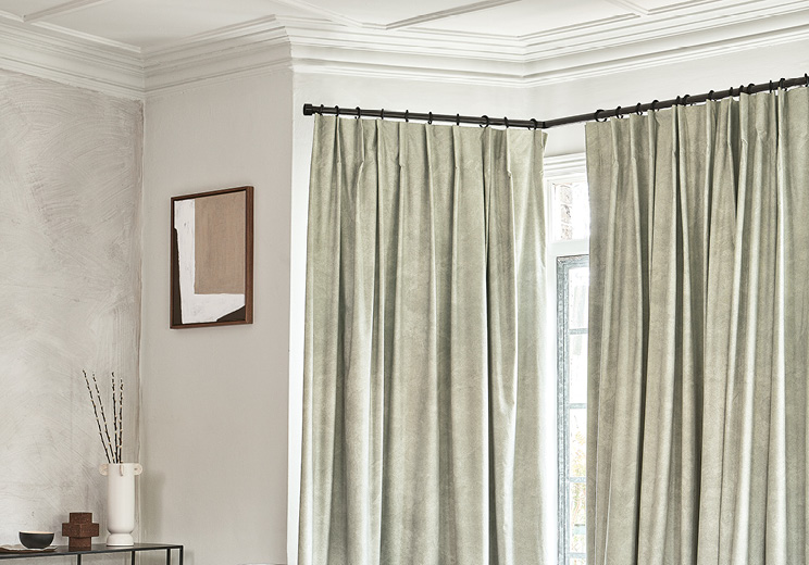 How To Fit A Curtain Pole Or Track Advice Jane Clayton How To Fit A Curtain Pole Or Track, Curtain Rods For Tight Spaces